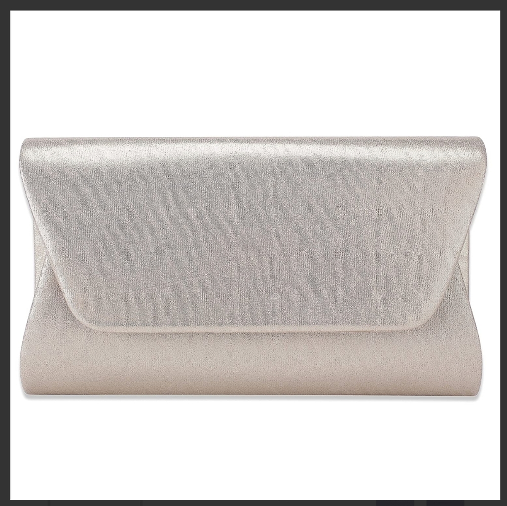 Gold envelope evening bag